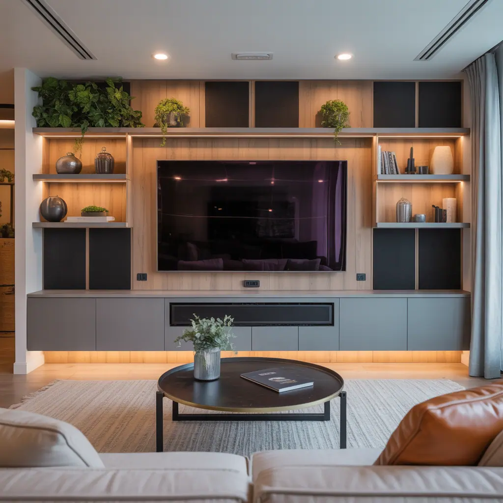 ideas modern media wall design