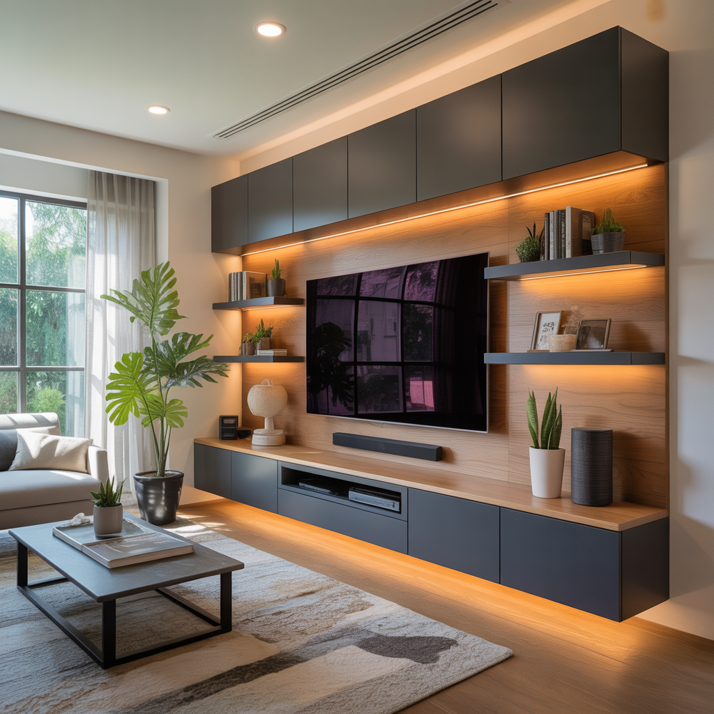ideas modern media wall design