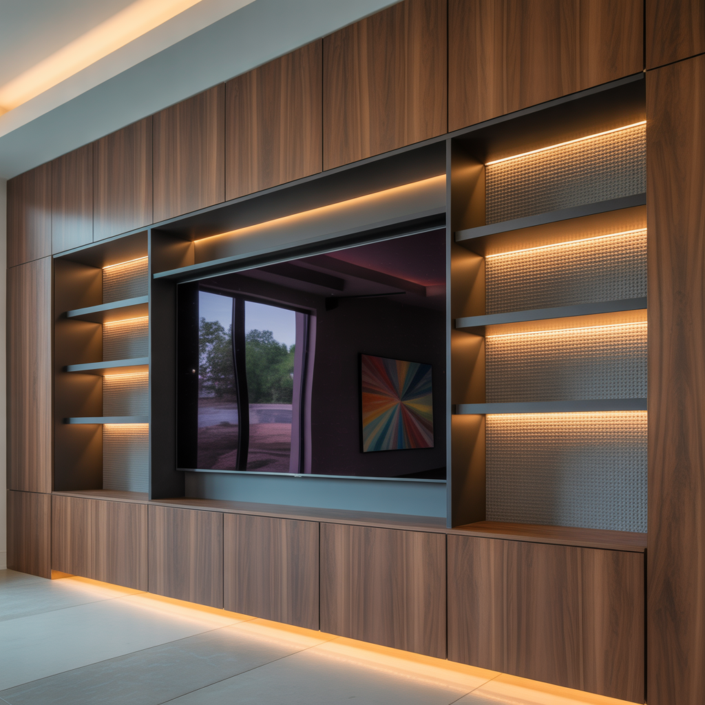 ideas modern media wall design