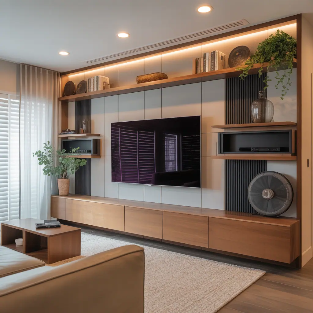 ideas modern media wall design