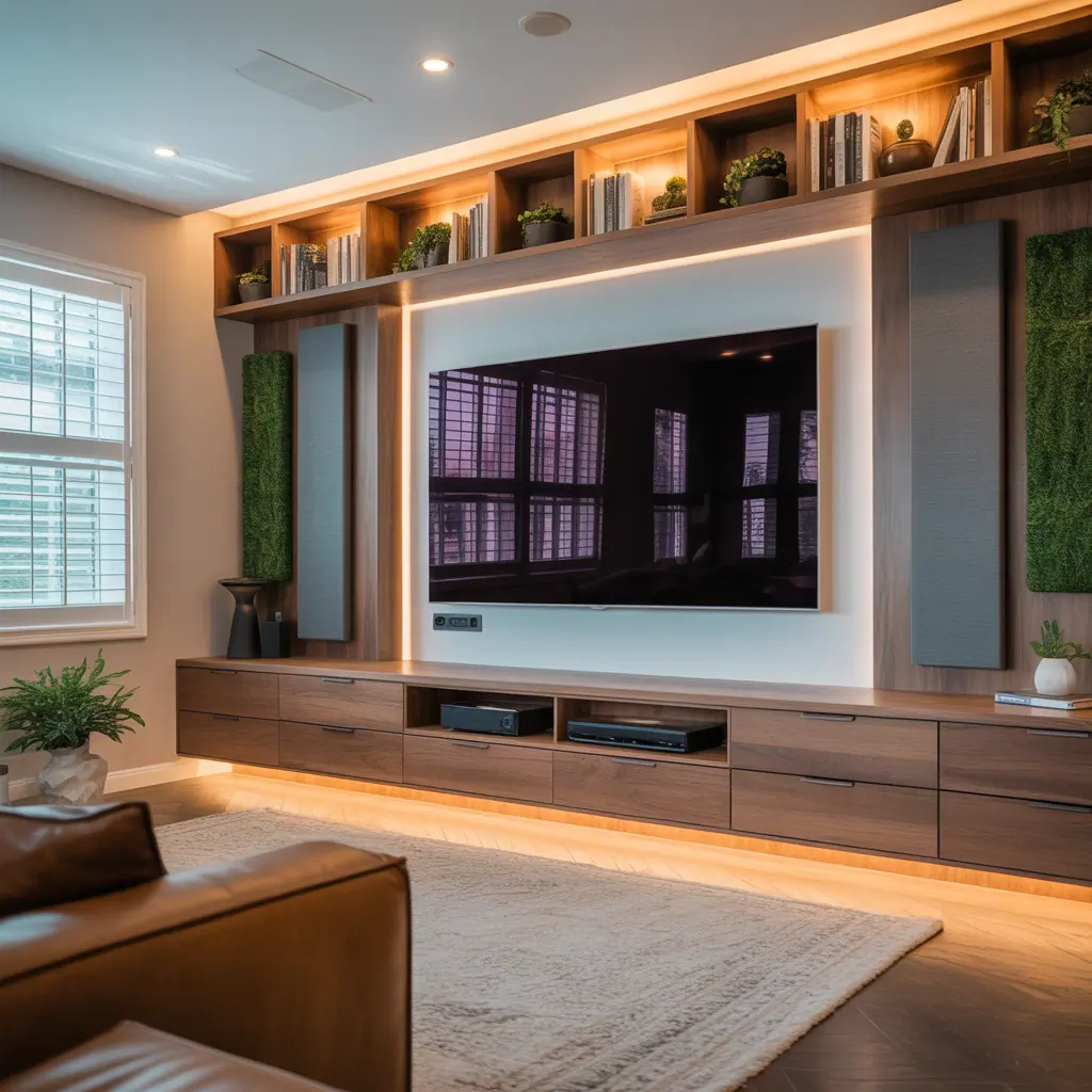 ideas modern media wall design