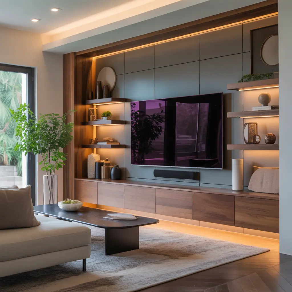 ideas modern media wall design