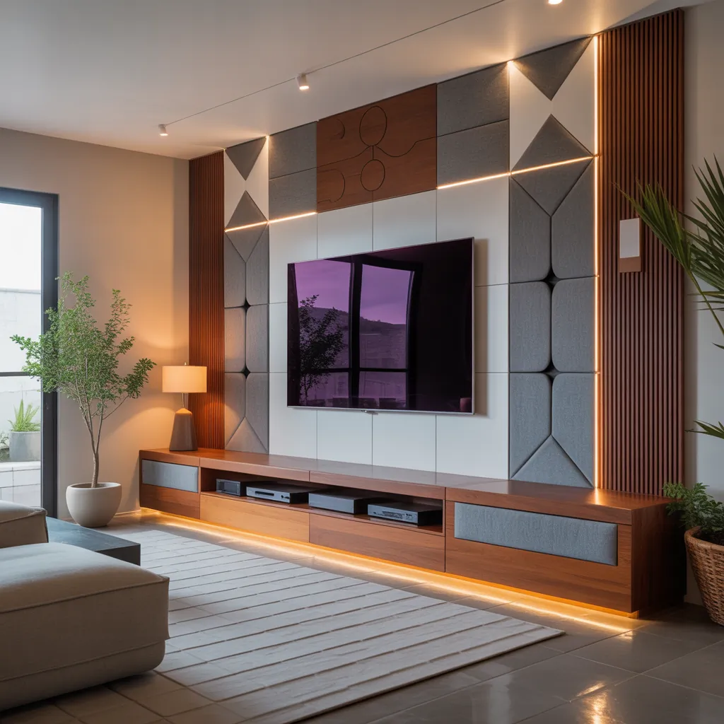 ideas modern media wall design