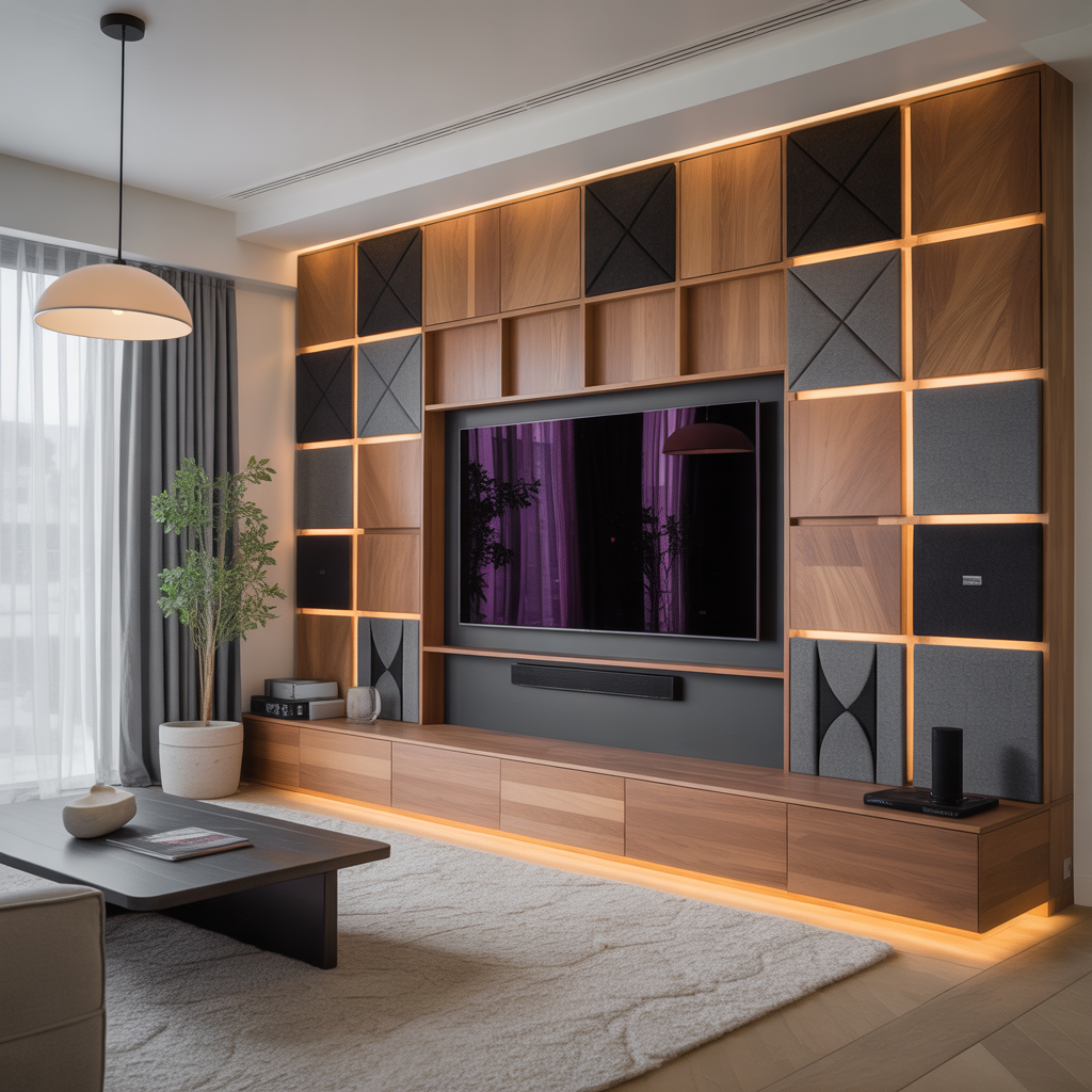 ideas modern media wall design