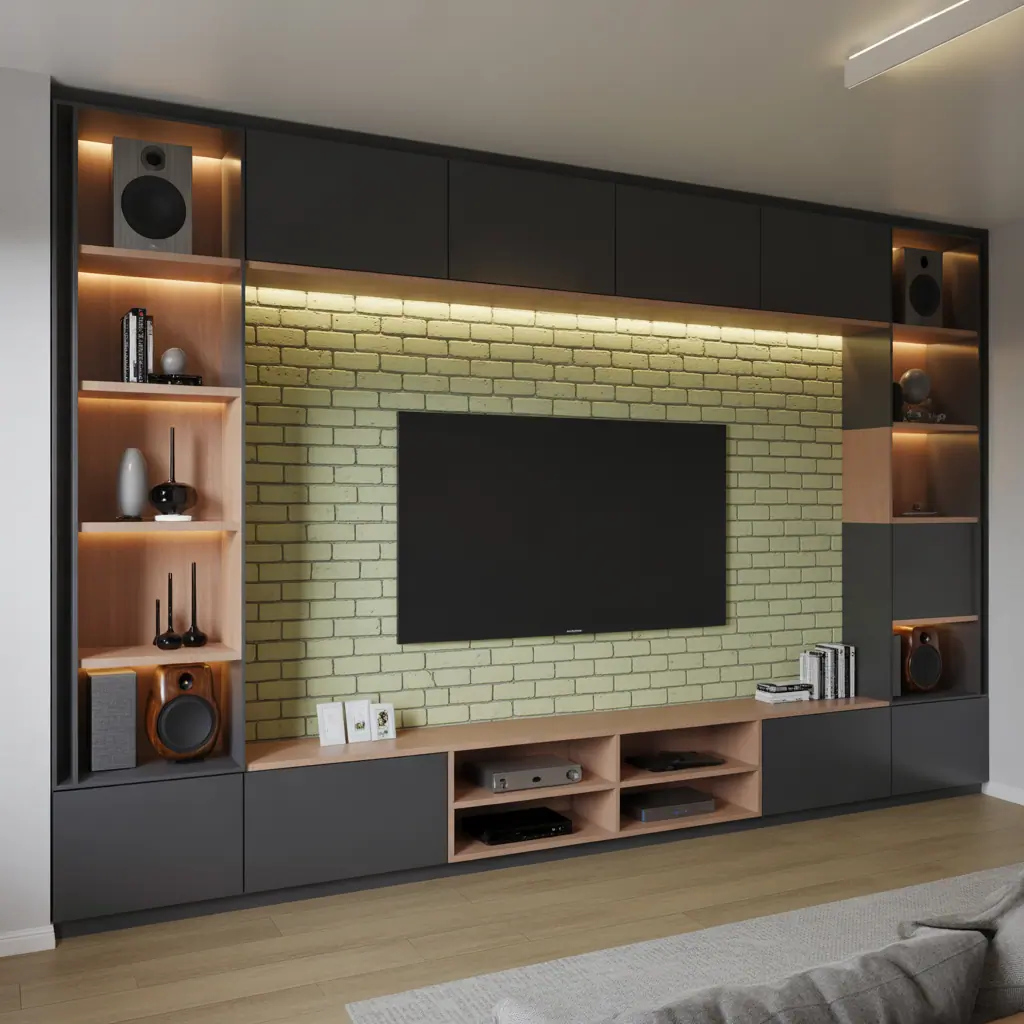 ideas modern media wall design
