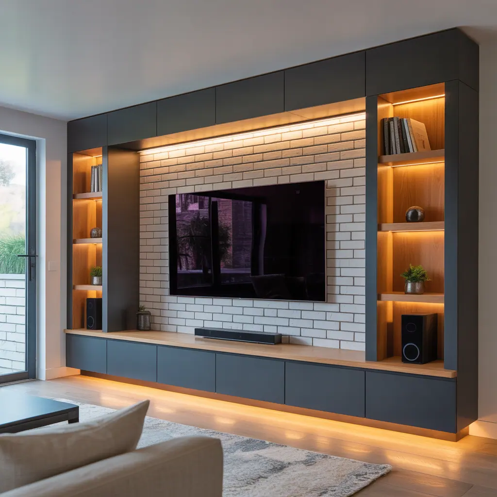 ideas modern media wall design