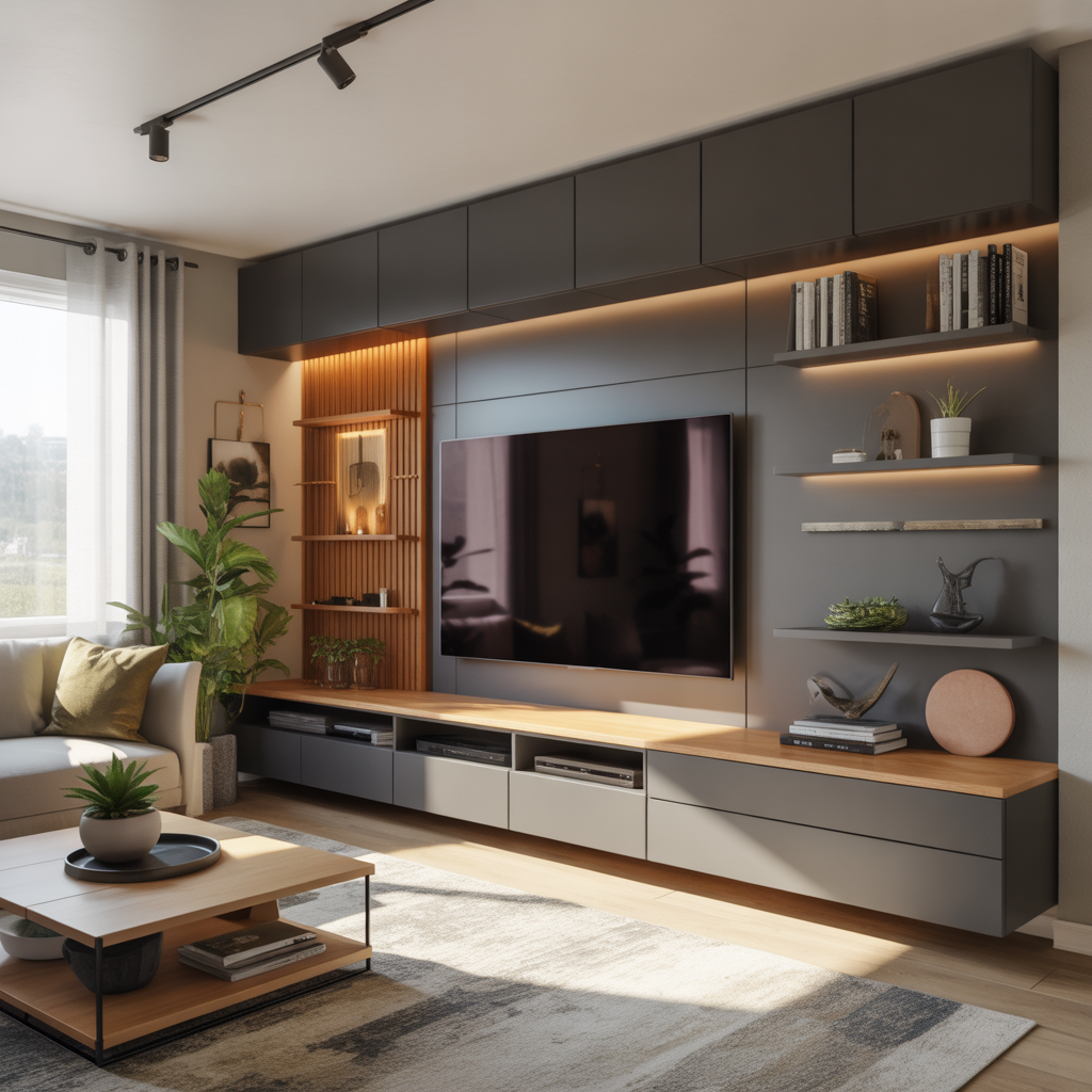 ideas modern media wall design