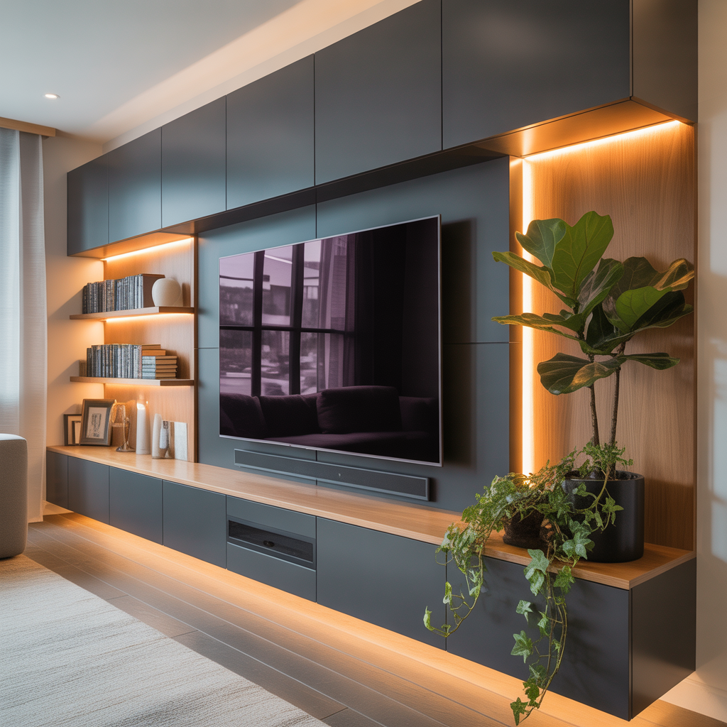 ideas modern media wall design