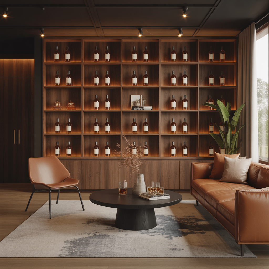 ideas modern whiskey room