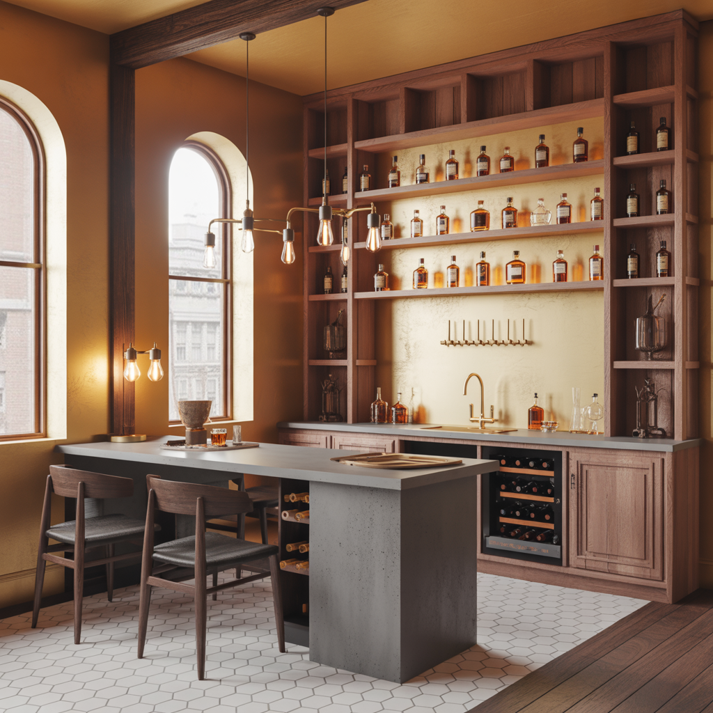 ideas modern whiskey room