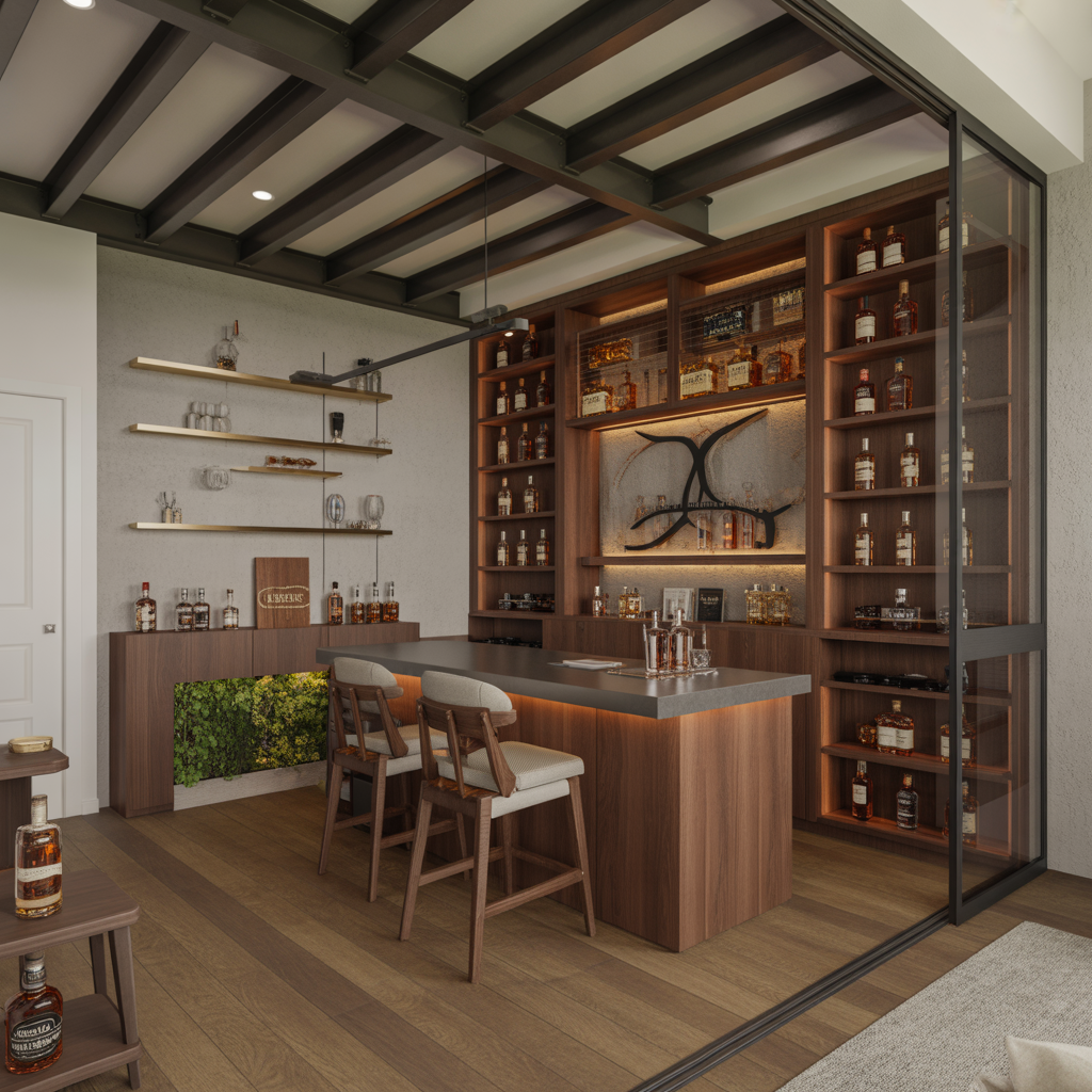 ideas modern whiskey room