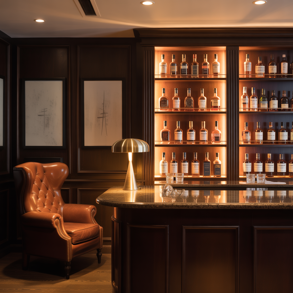 ideas modern whiskey room