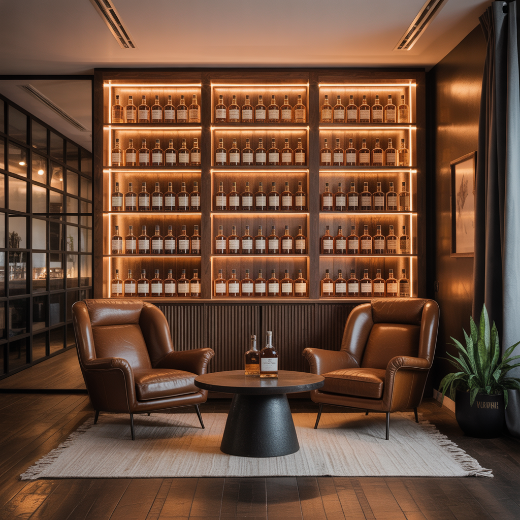 ideas modern whiskey room
