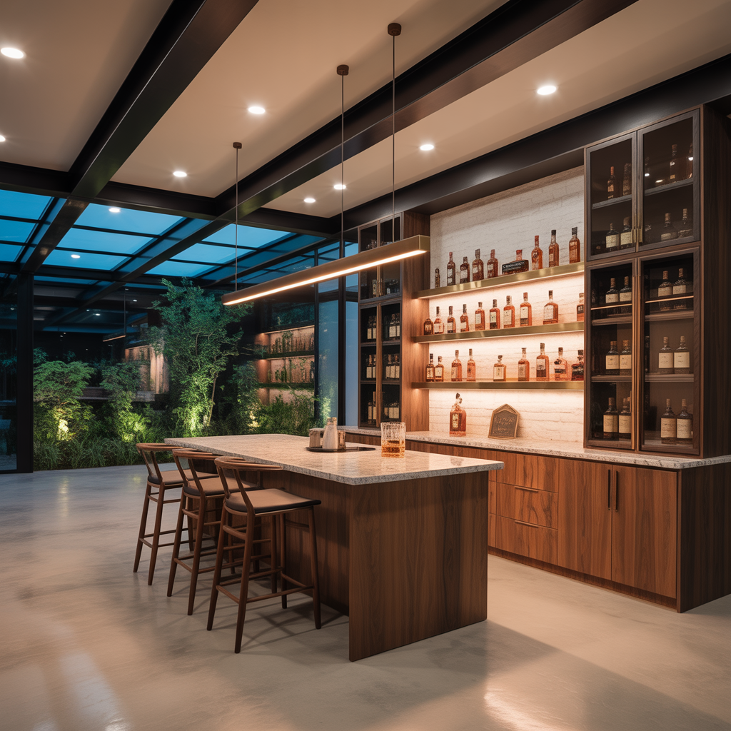 ideas modern whiskey room