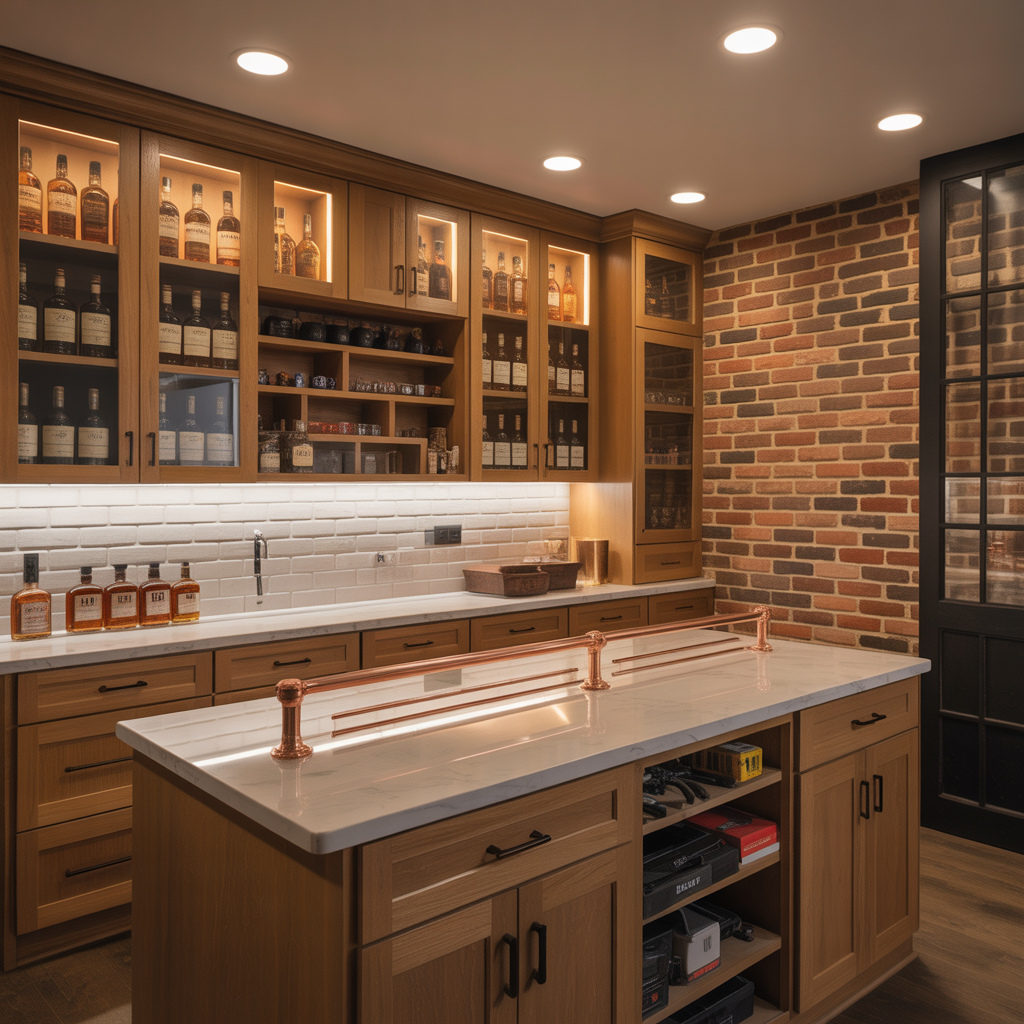ideas modern whiskey room