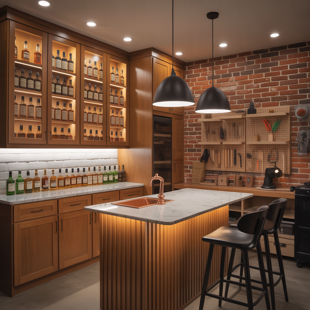 ideas modern whiskey room