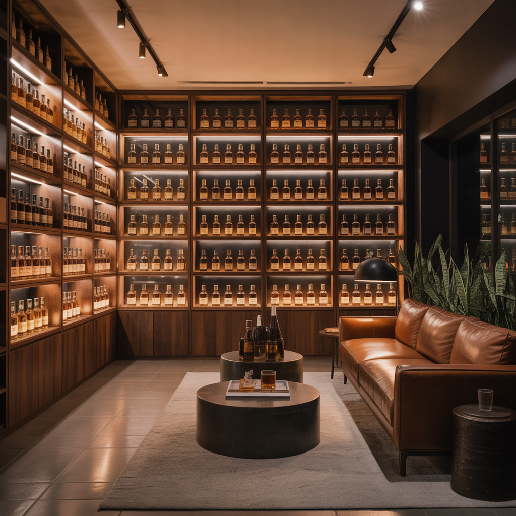 ideas modern whiskey room