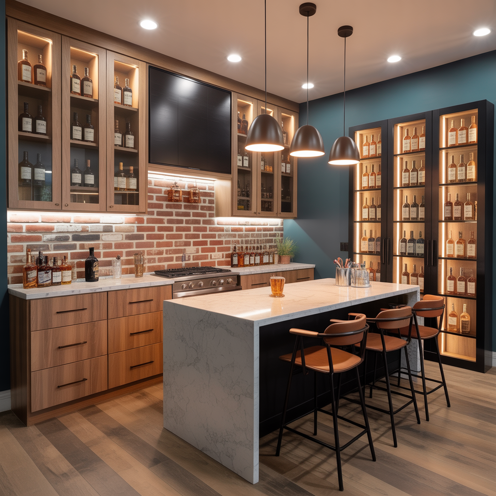 ideas modern whiskey room