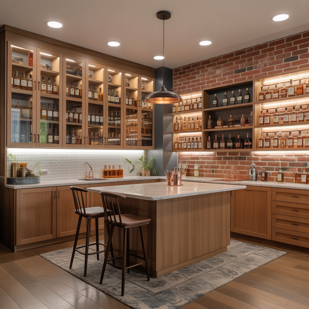 ideas modern whiskey room