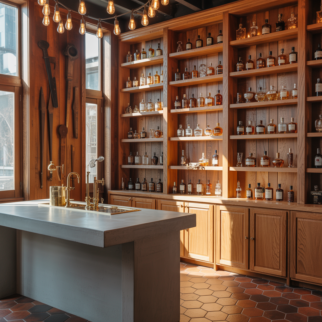 ideas modern whiskey room