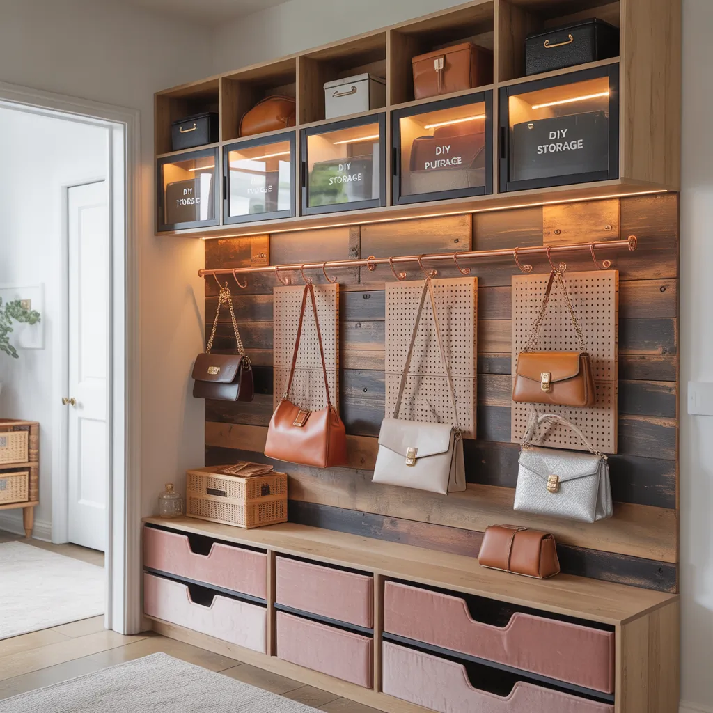 ideas on how to store purses