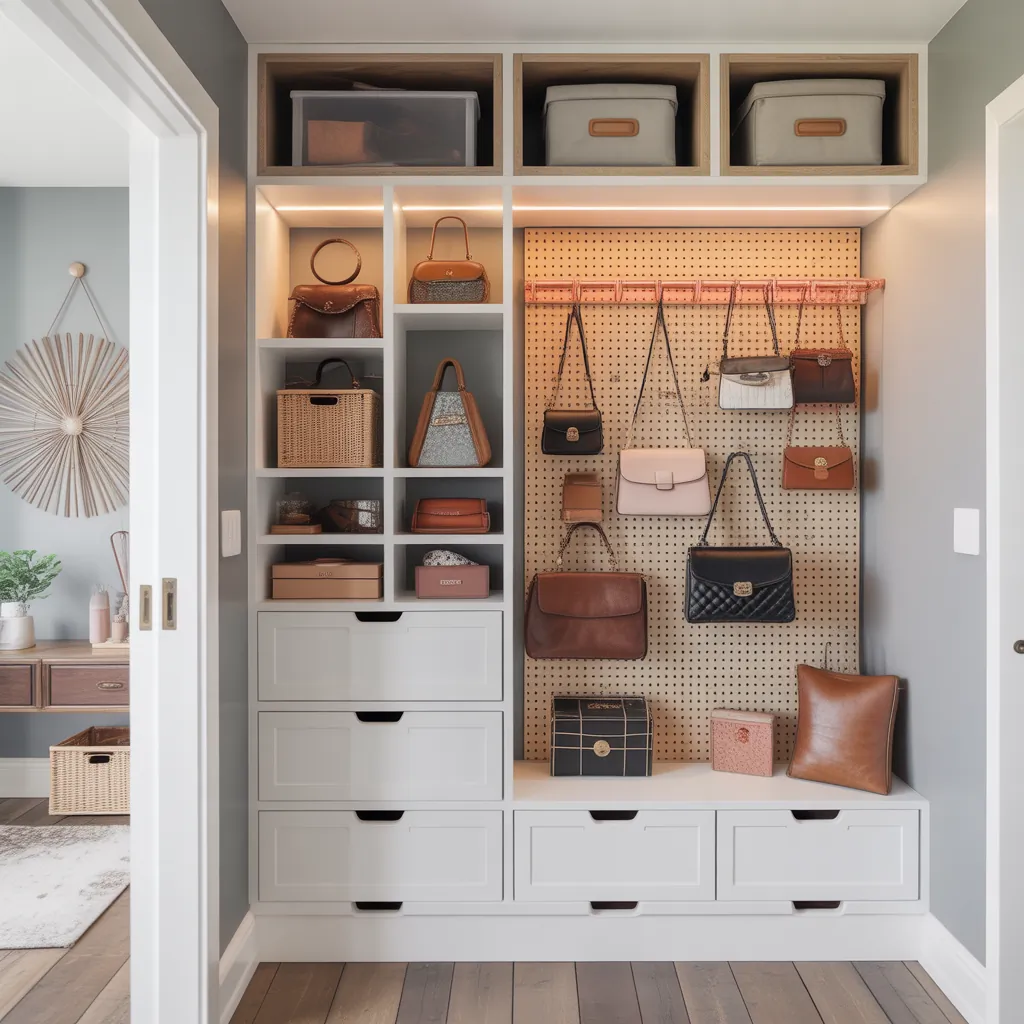 ideas on how to store purses