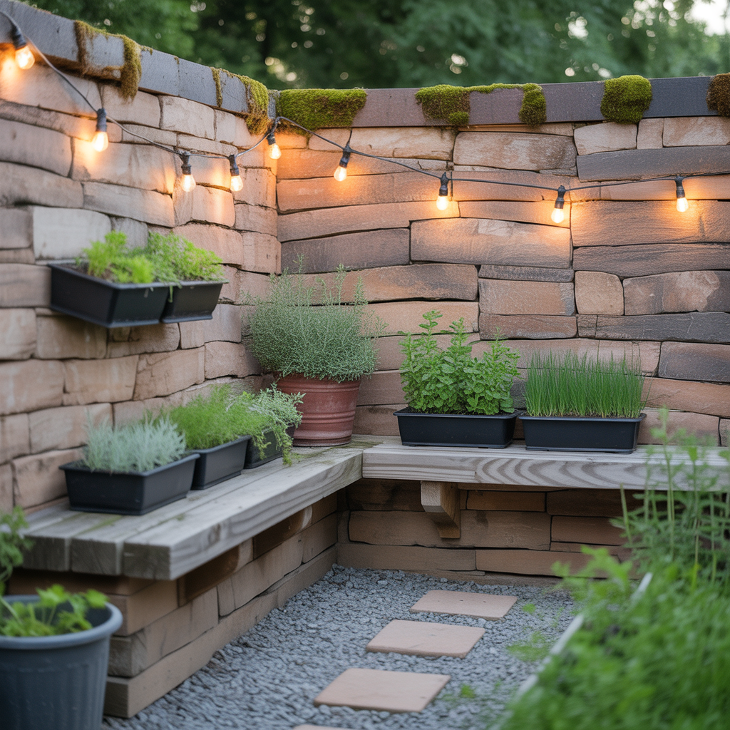 ideas outdoor garden stone walls