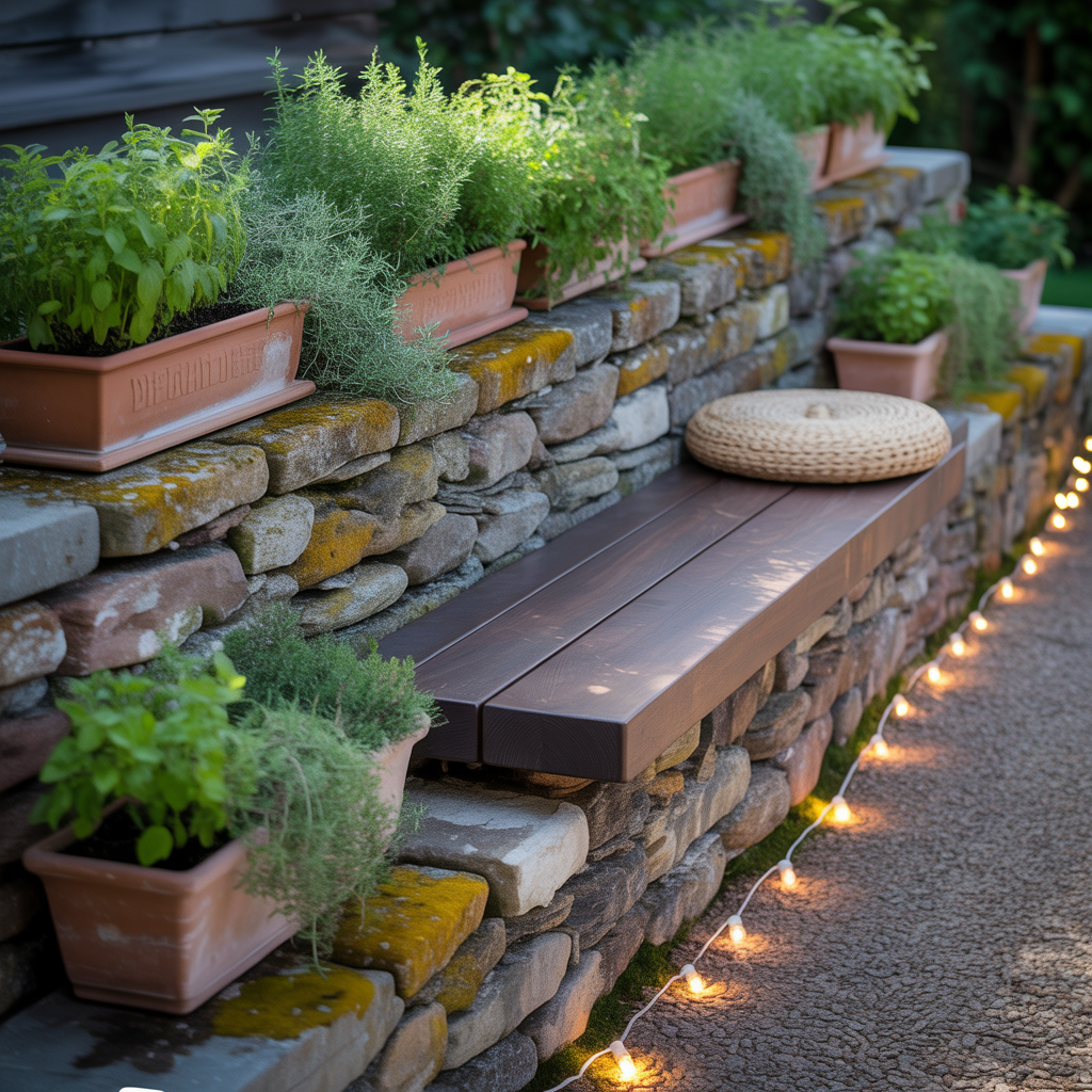 ideas outdoor garden stone walls
