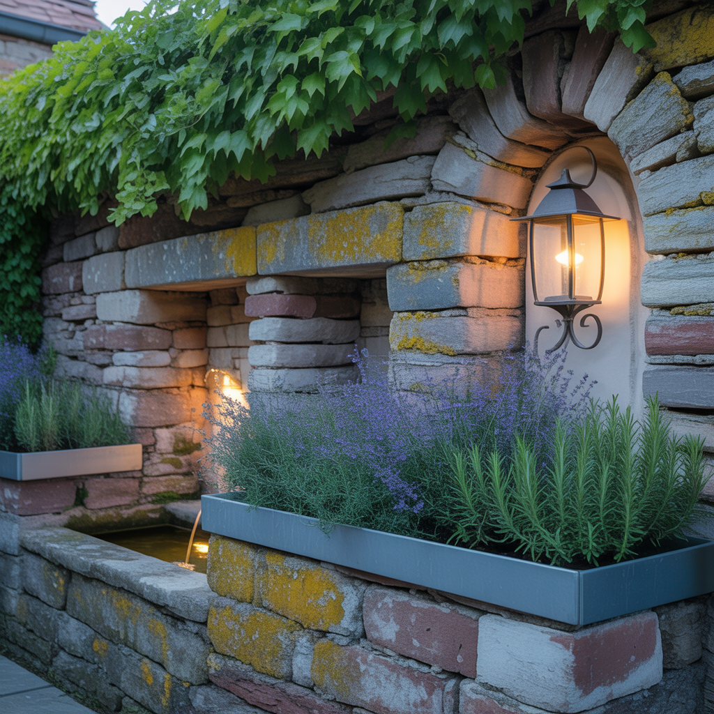 ideas outdoor garden stone walls