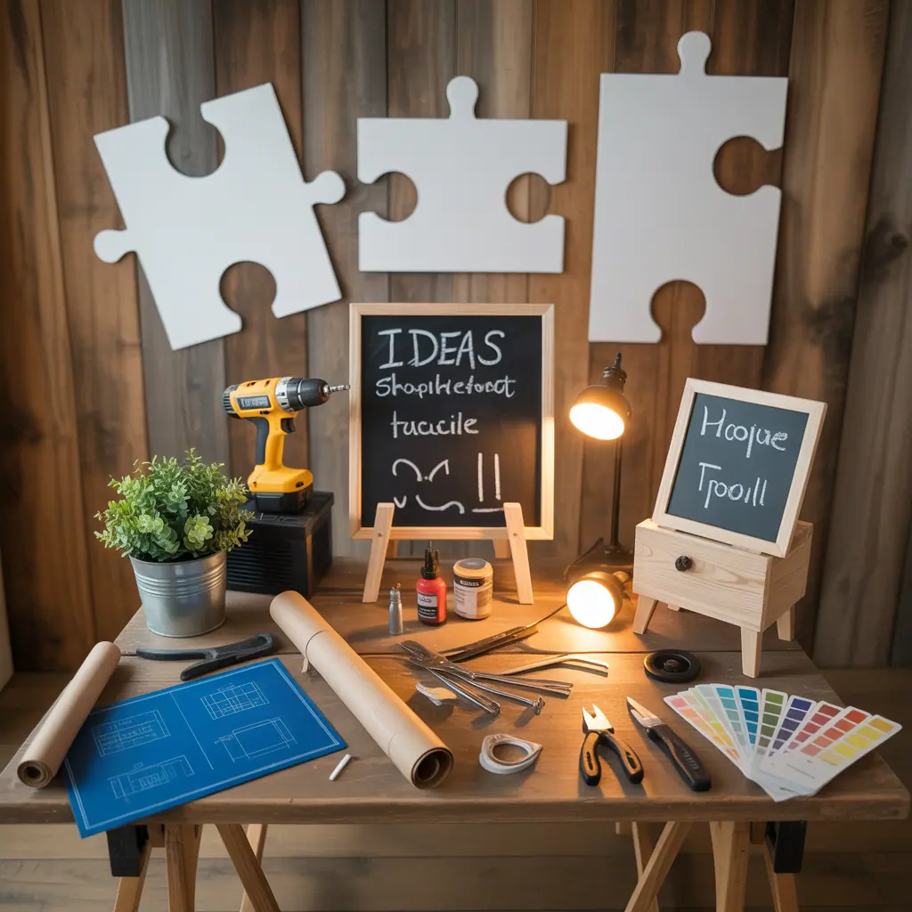 ideas photo booth table