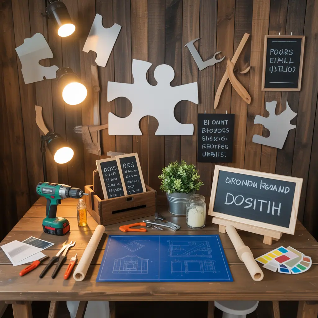 ideas photo booth table