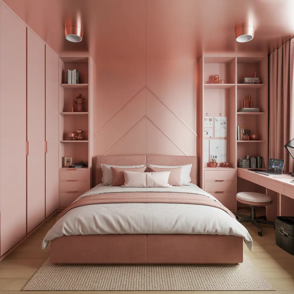 ideas rose gold bedroom