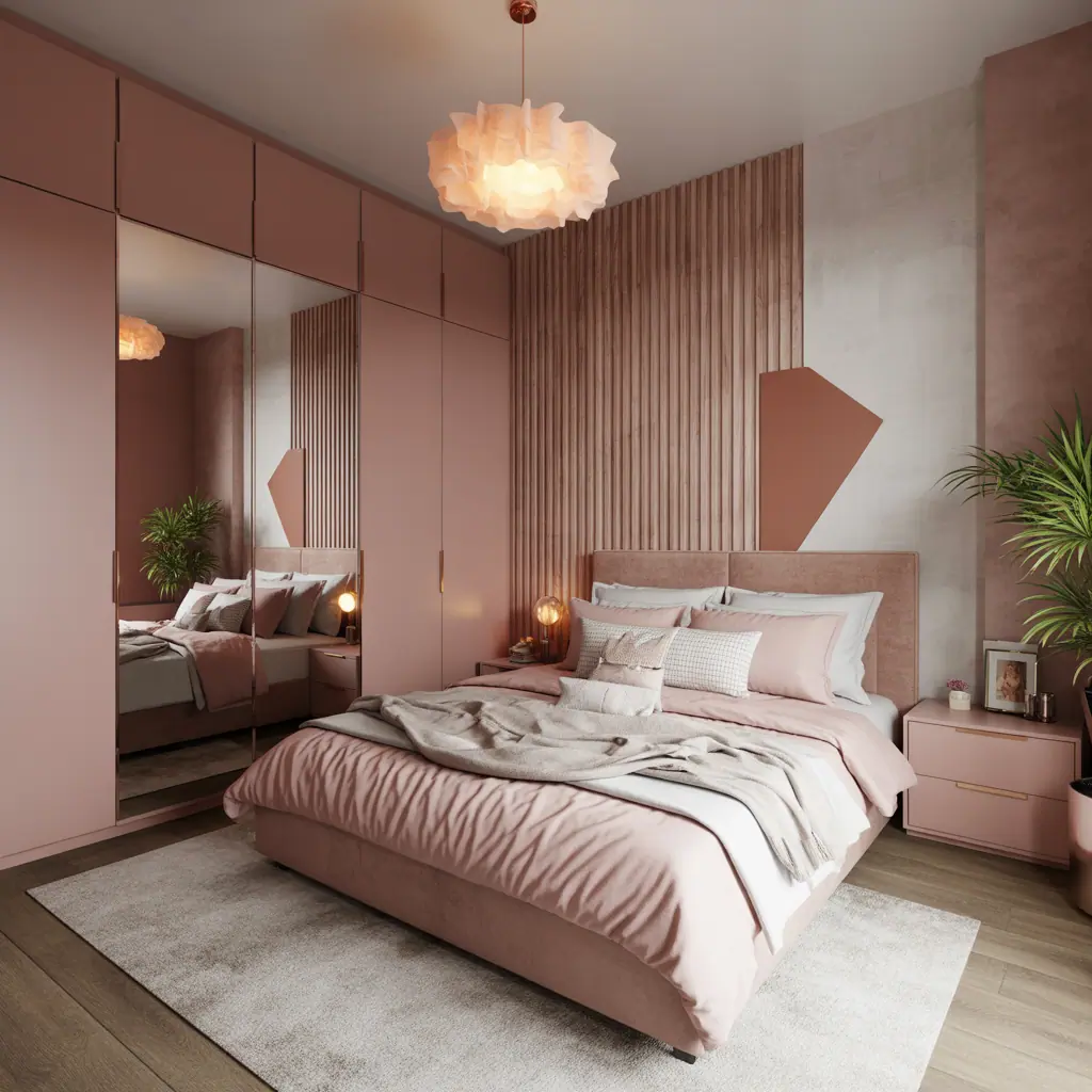 ideas rose gold bedroom