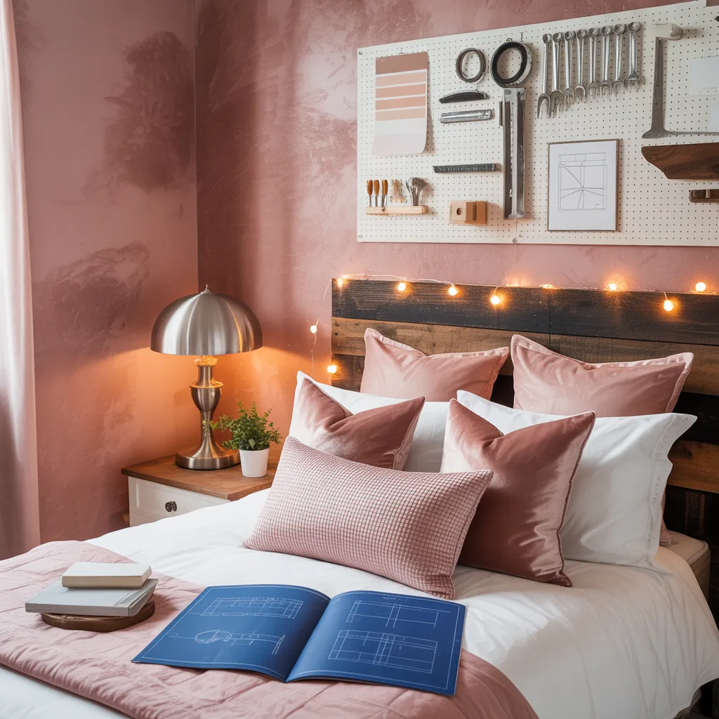 ideas rose gold bedroom