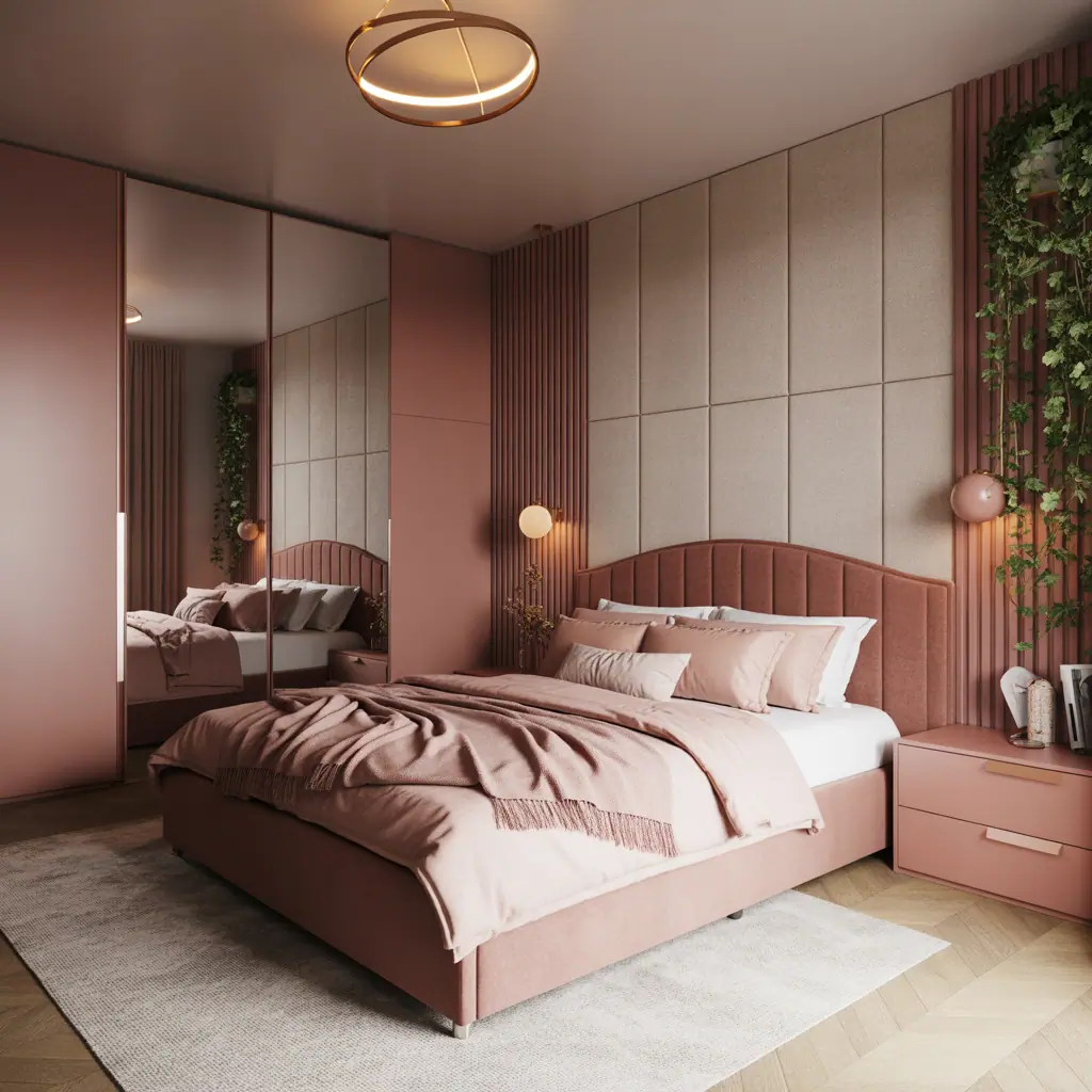 ideas rose gold bedroom