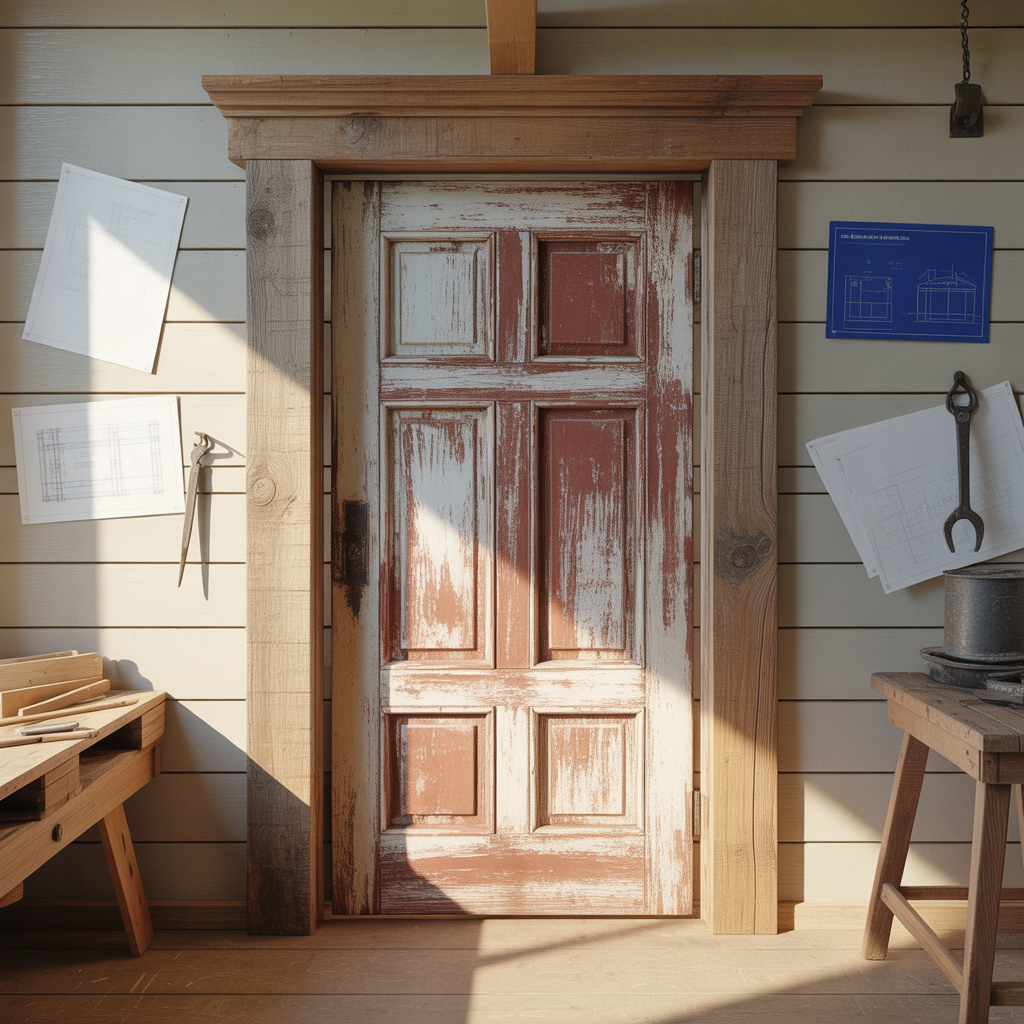 ideas rustic door frame