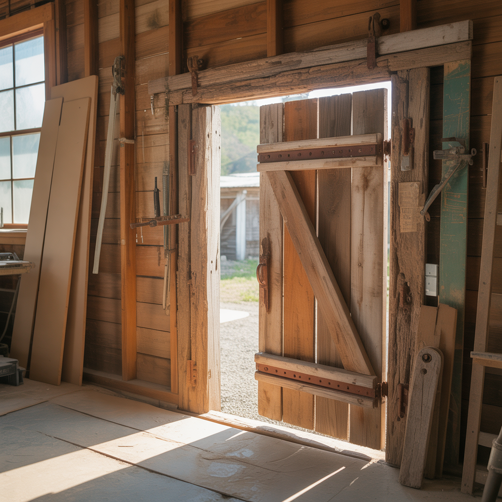 ideas rustic door frame