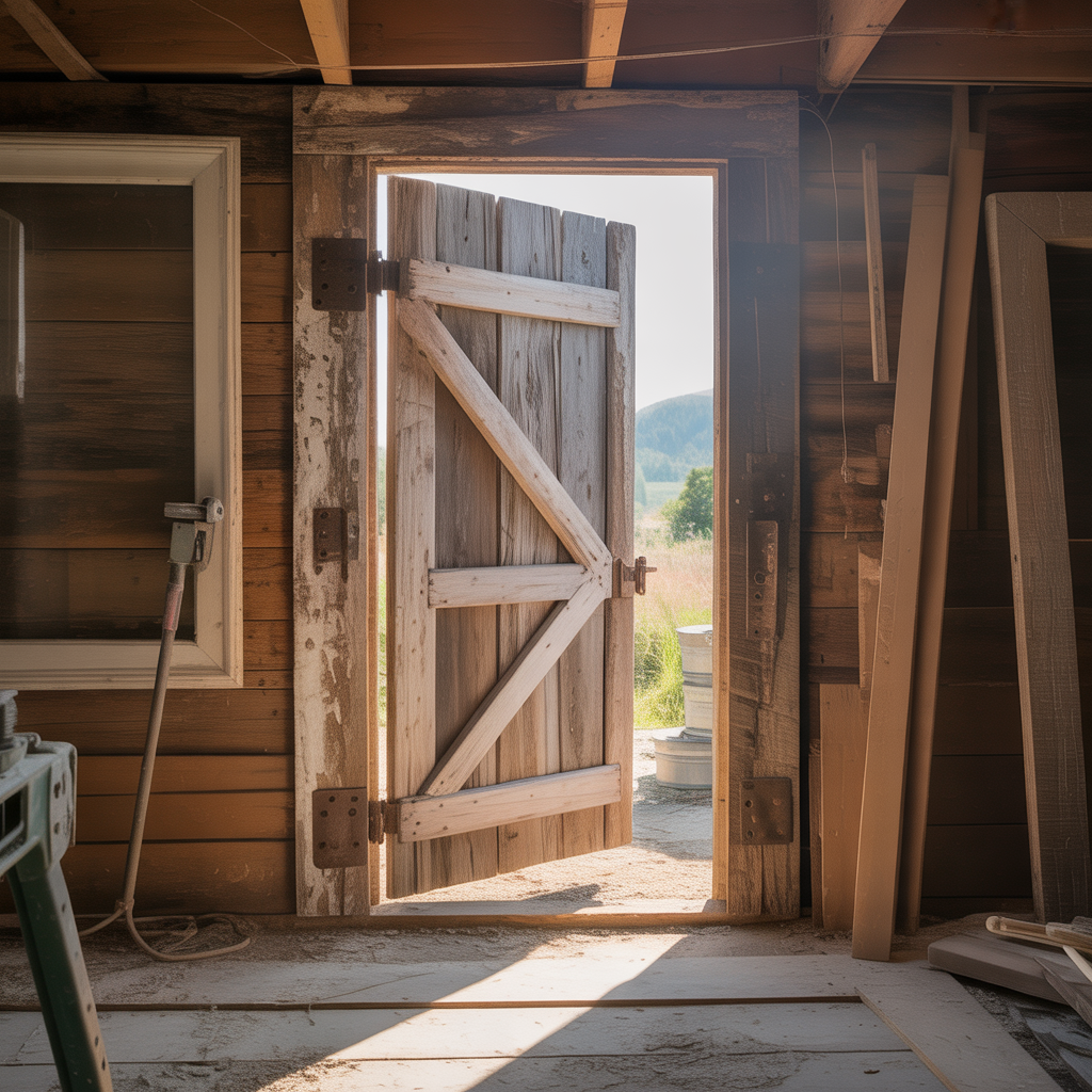 ideas rustic door frame