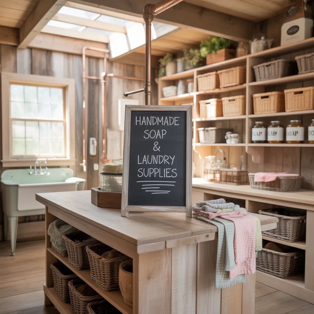 ideas rustic laundry room