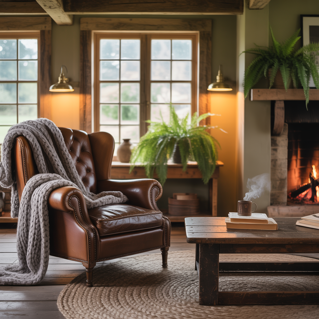 ideas rustic living room
