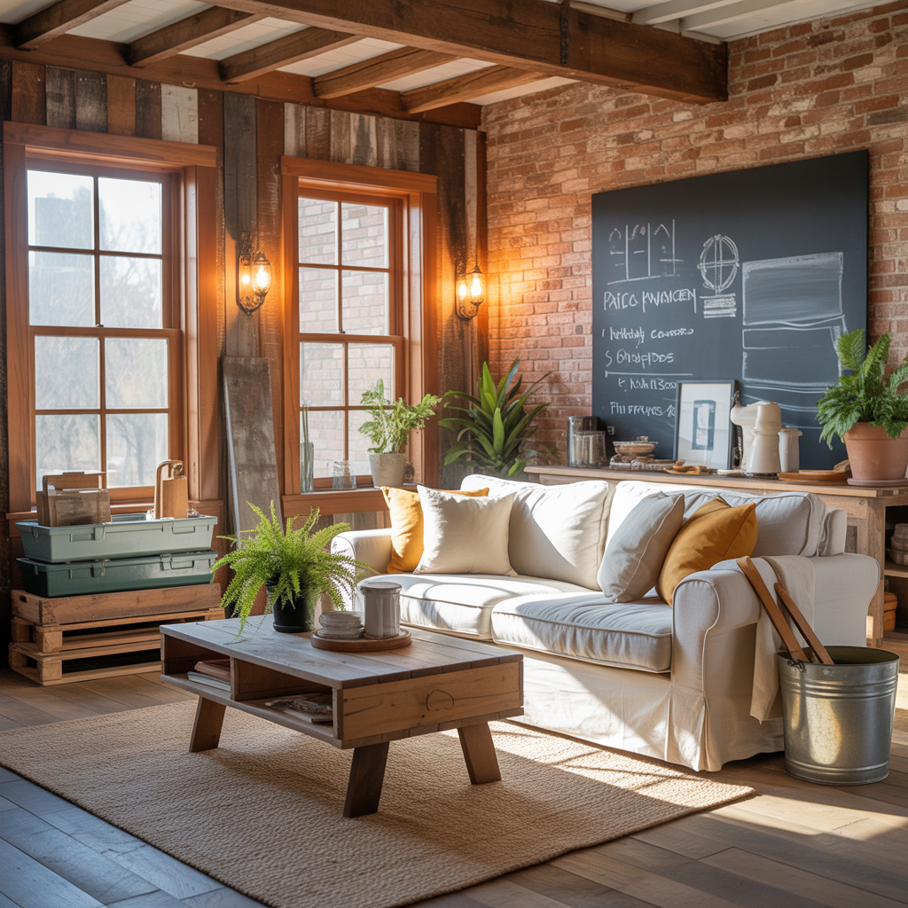 ideas rustic living room