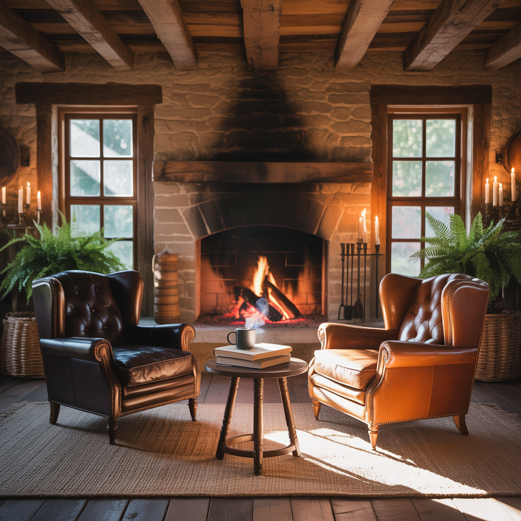 ideas rustic living room