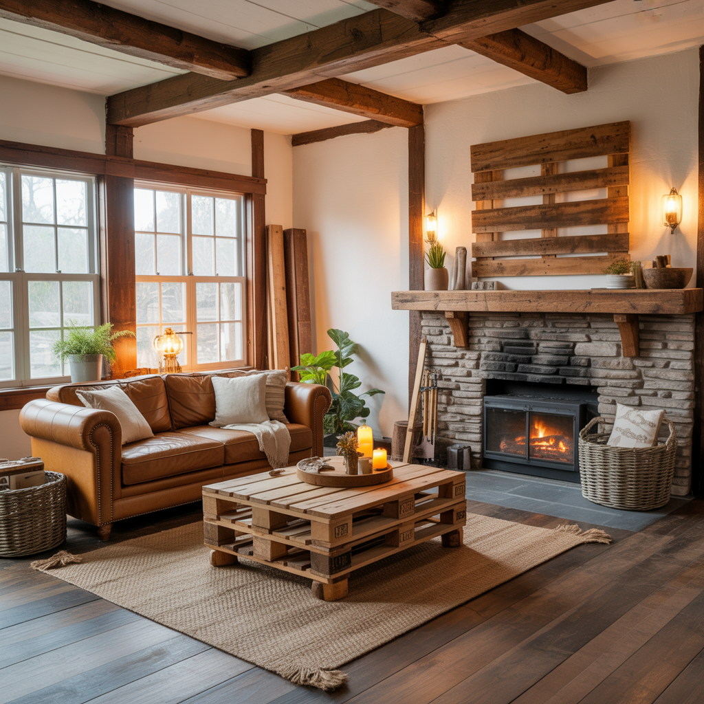 ideas rustic living room