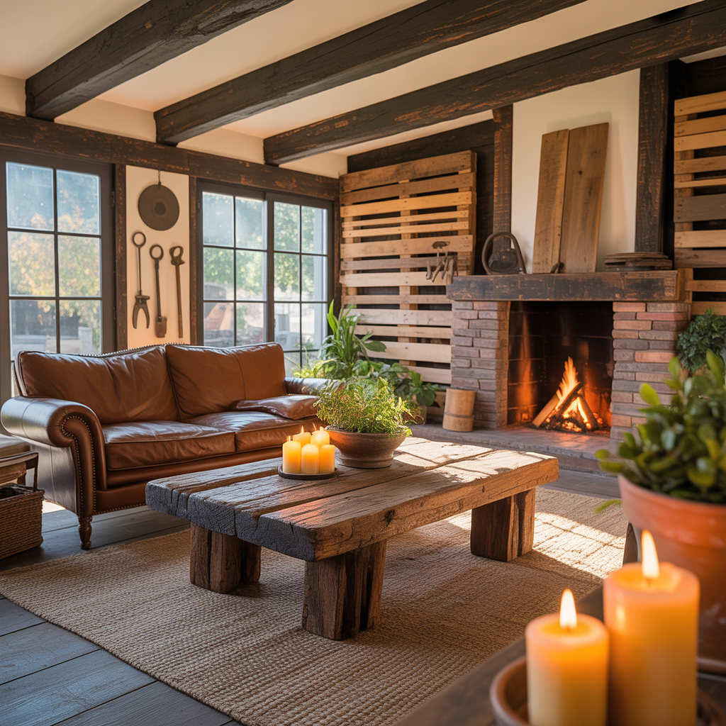 ideas rustic living room