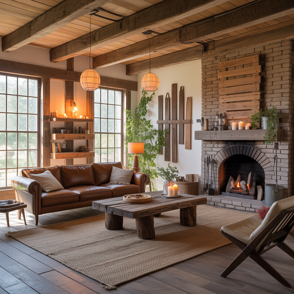 ideas rustic living room