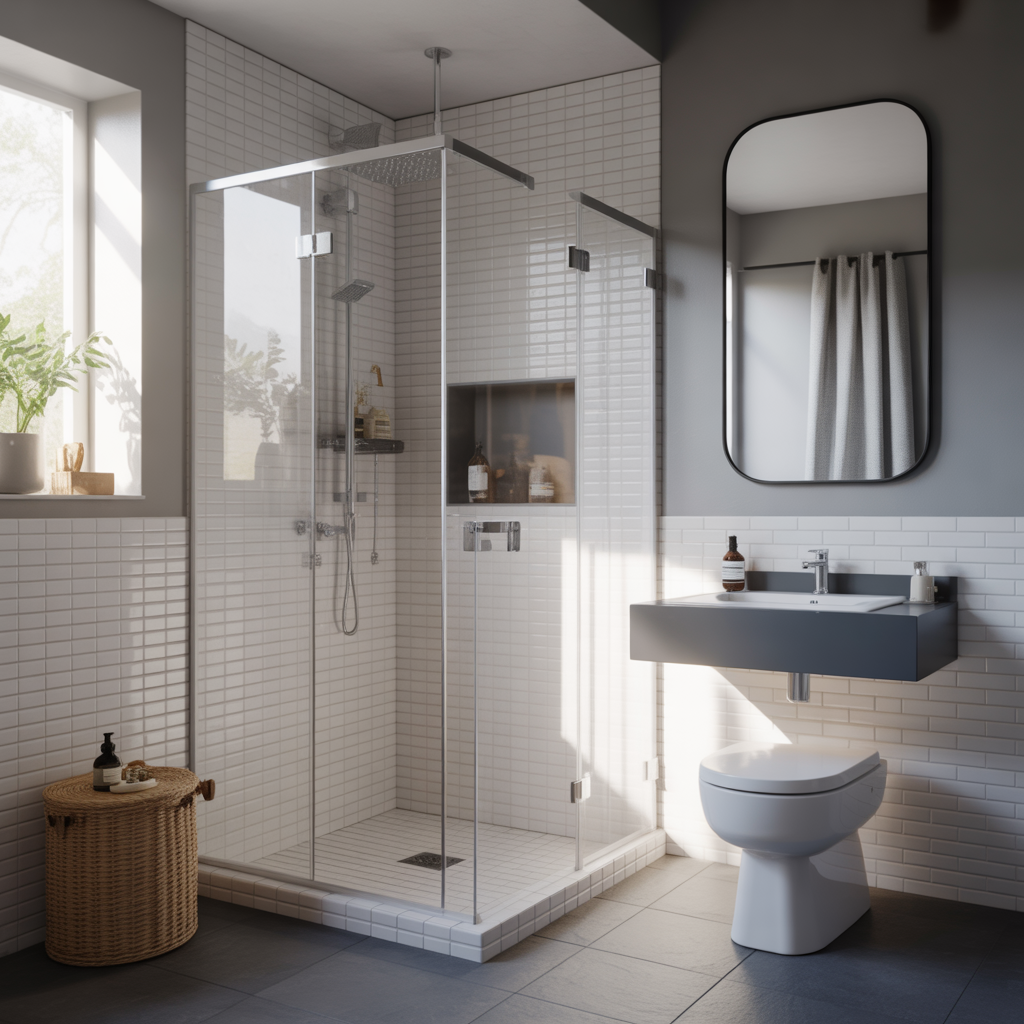 ideas small bathroom walk in shower