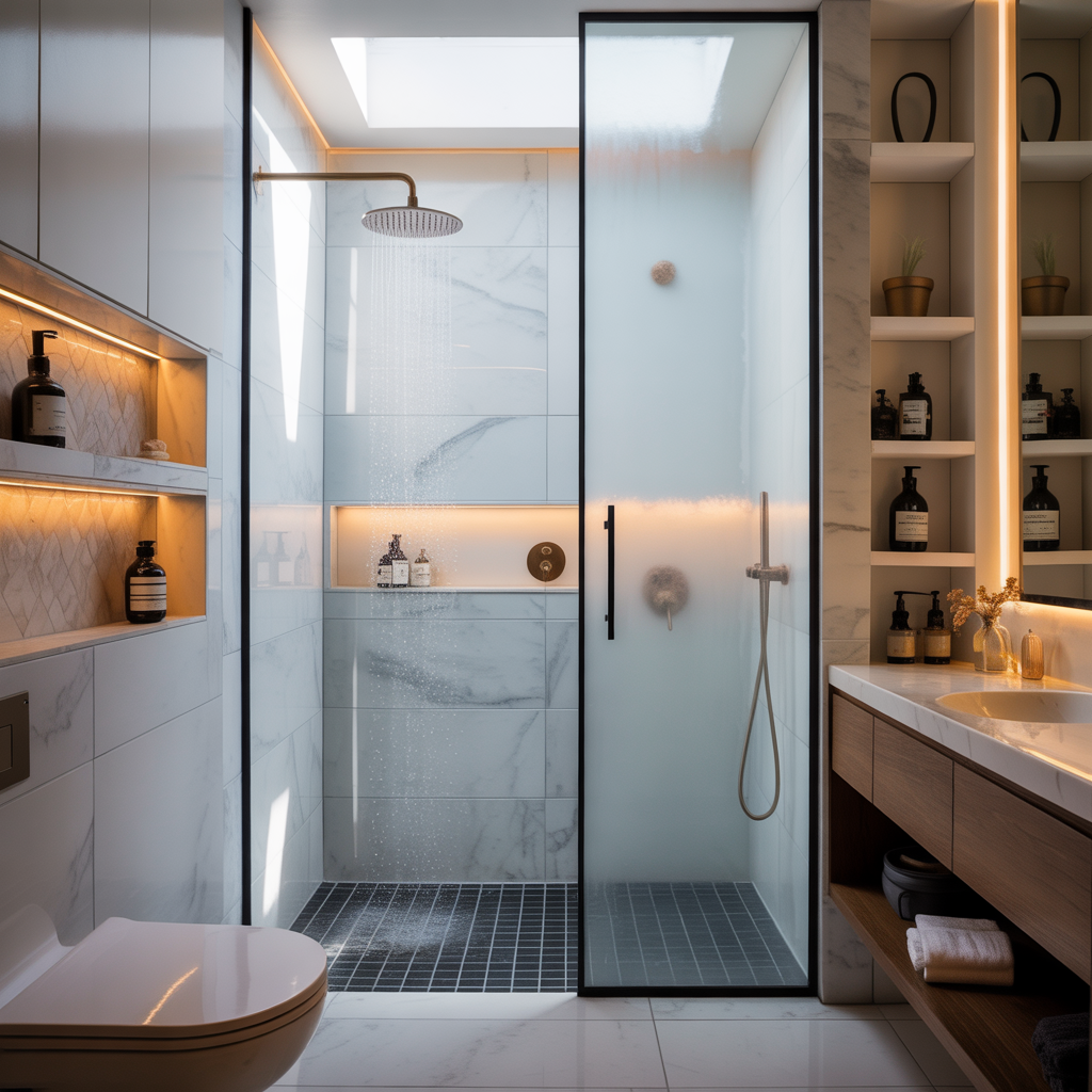 ideas small bathroom walk in shower