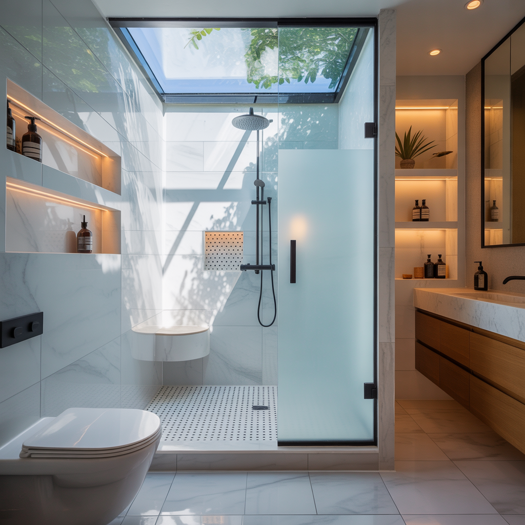 ideas small bathroom walk in shower