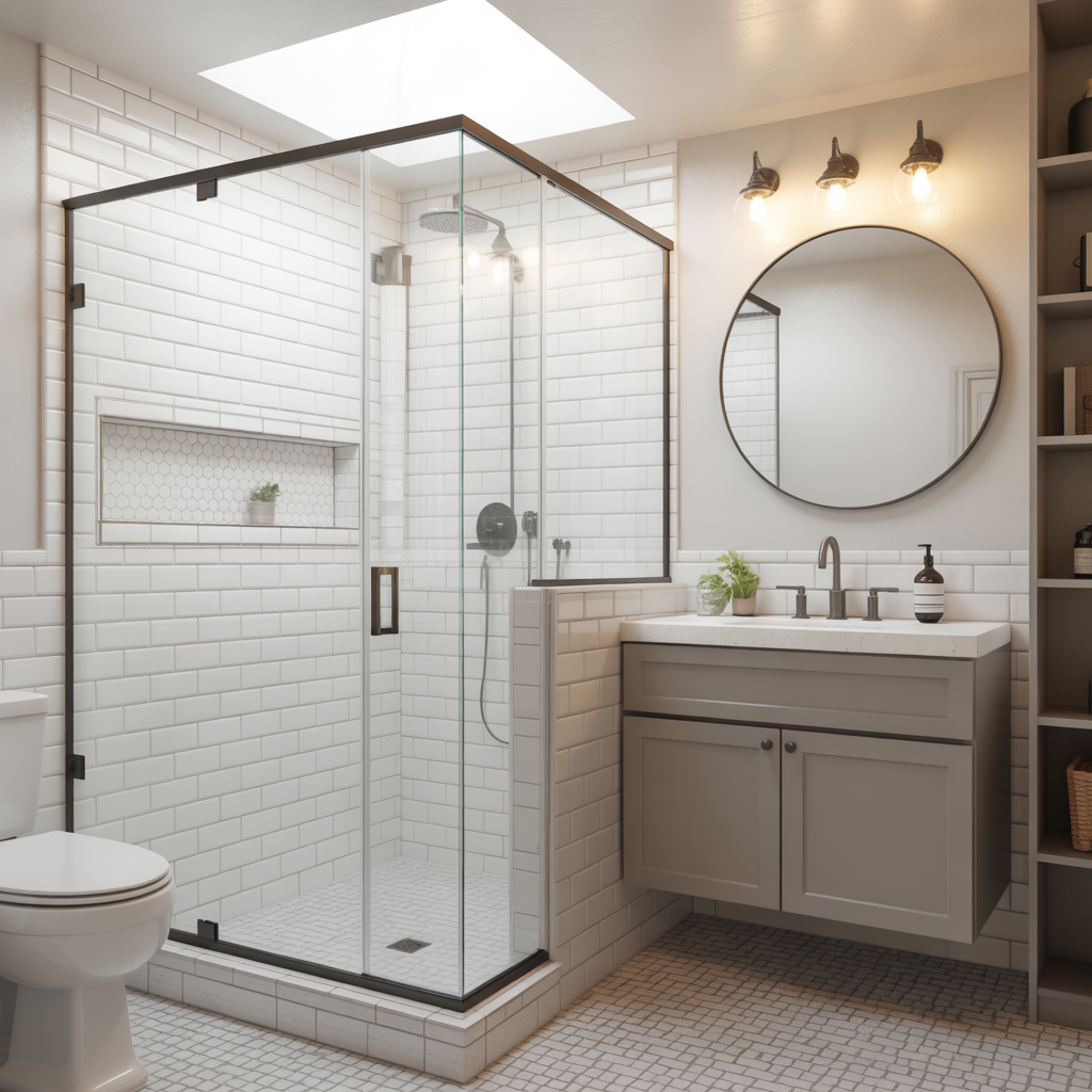 ideas small bathroom walk in shower