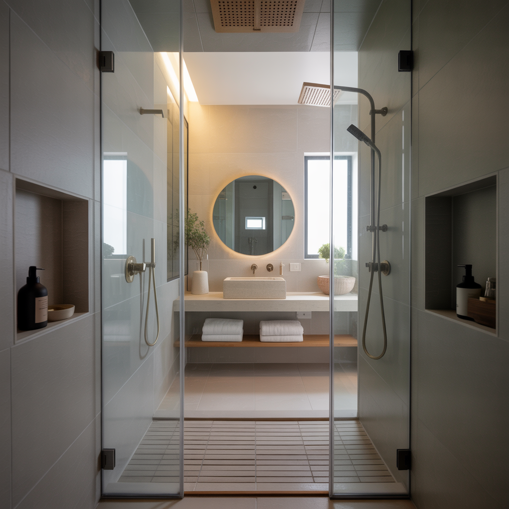 ideas small bathroom walk in shower